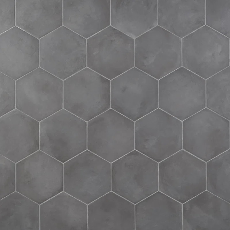 Dash 8.5 in. x 9.84 in. Matte Hexagon Porcelain Floor and Wall Tile (12.66 Sq. Ft. / Case) | Wayfair North America