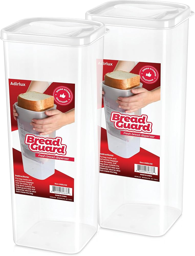 Adirlux Bread Box with Airtight Lid - Kitchen Counter Fresh Bread Storage Container For Sandwich ... | Amazon (US)