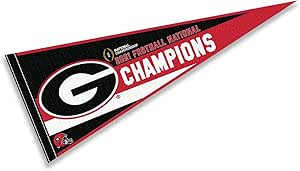 Georgia Bulldogs Football Playoff 2021 National Champions Pennant Banner Flag | Amazon (US)