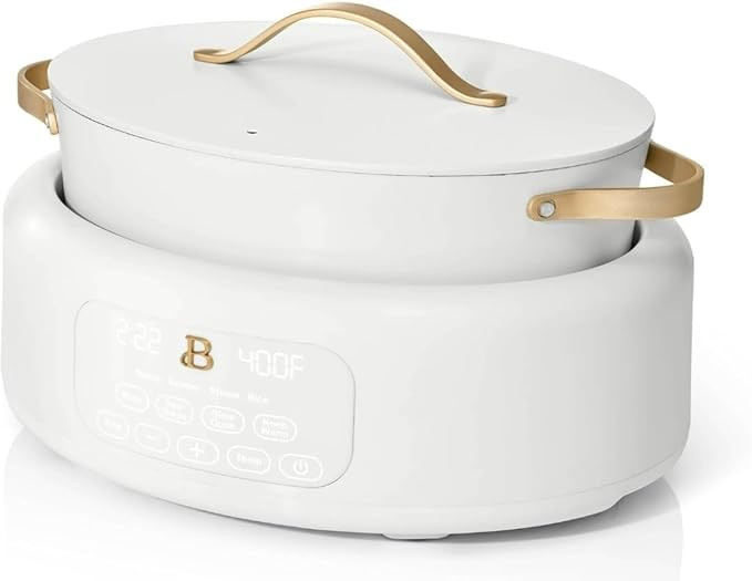 Beautiful 10-inch 6qt Electric Multi-Cooker, White | Amazon (US)