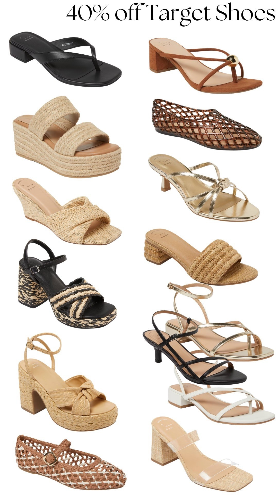 Today only save 40% on target shoes for women!! 

#LTKgrwm #LTKSaleAlert #LTKootd