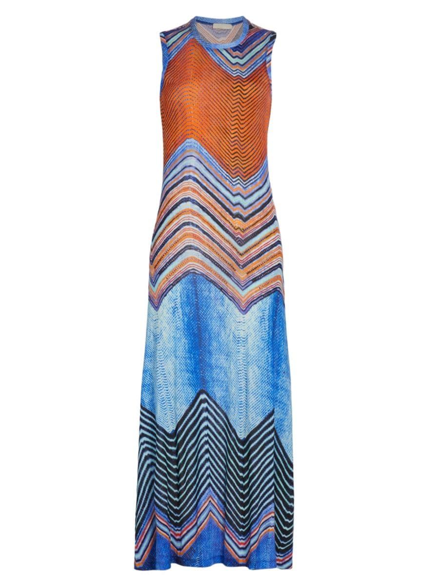 Orla Chevron Striped Maxi Dress | Saks Fifth Avenue