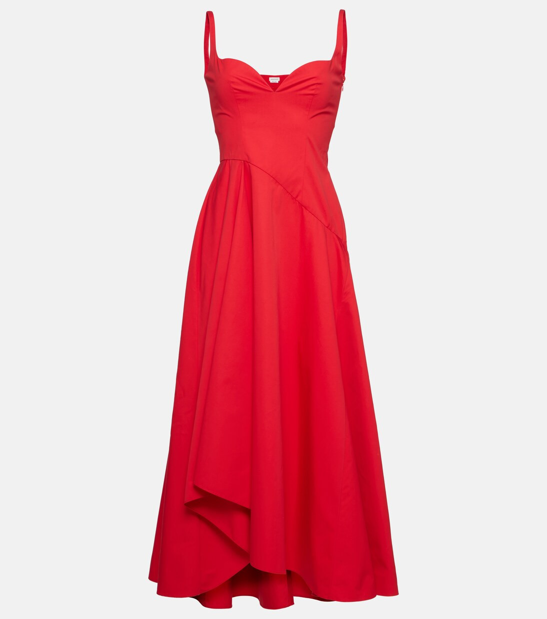 Abito midi in popeline di cotone | Mytheresa (IT)