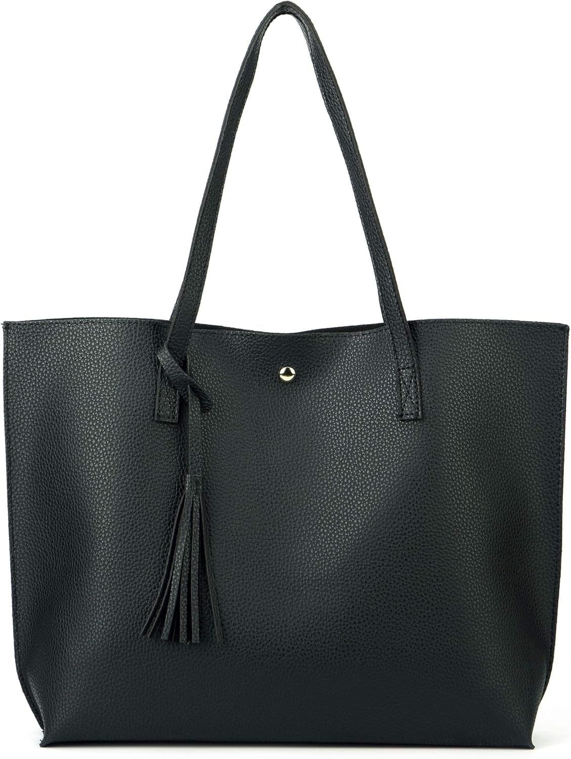 Nodykka Women Tote Bags Top Handle Satchel Handbags PU Faux Leather Tassel Shoulder Purse | Amazon (US)