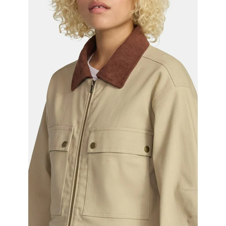 No Boundaries Trucker Jacket, Women's - Walmart.com | Walmart (US)