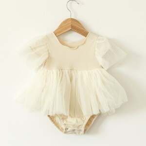 Cream Baby Girl Dress Flower Girl Dress Baby Wedding Dress First Birthday Dress Boho Baby Dress I... | Etsy (US)