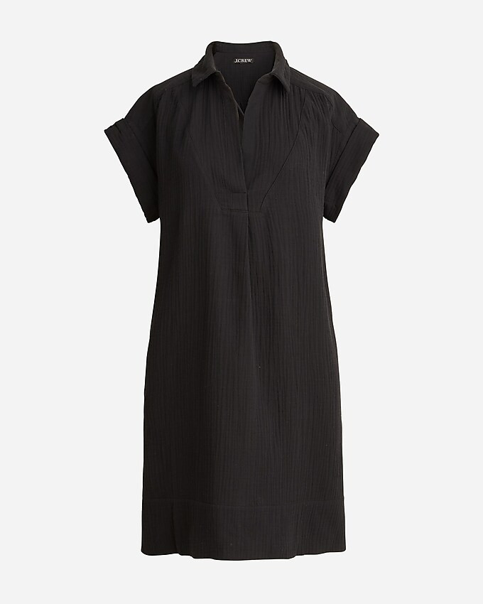 V-neck shirtdress in soft gauze | J. Crew US