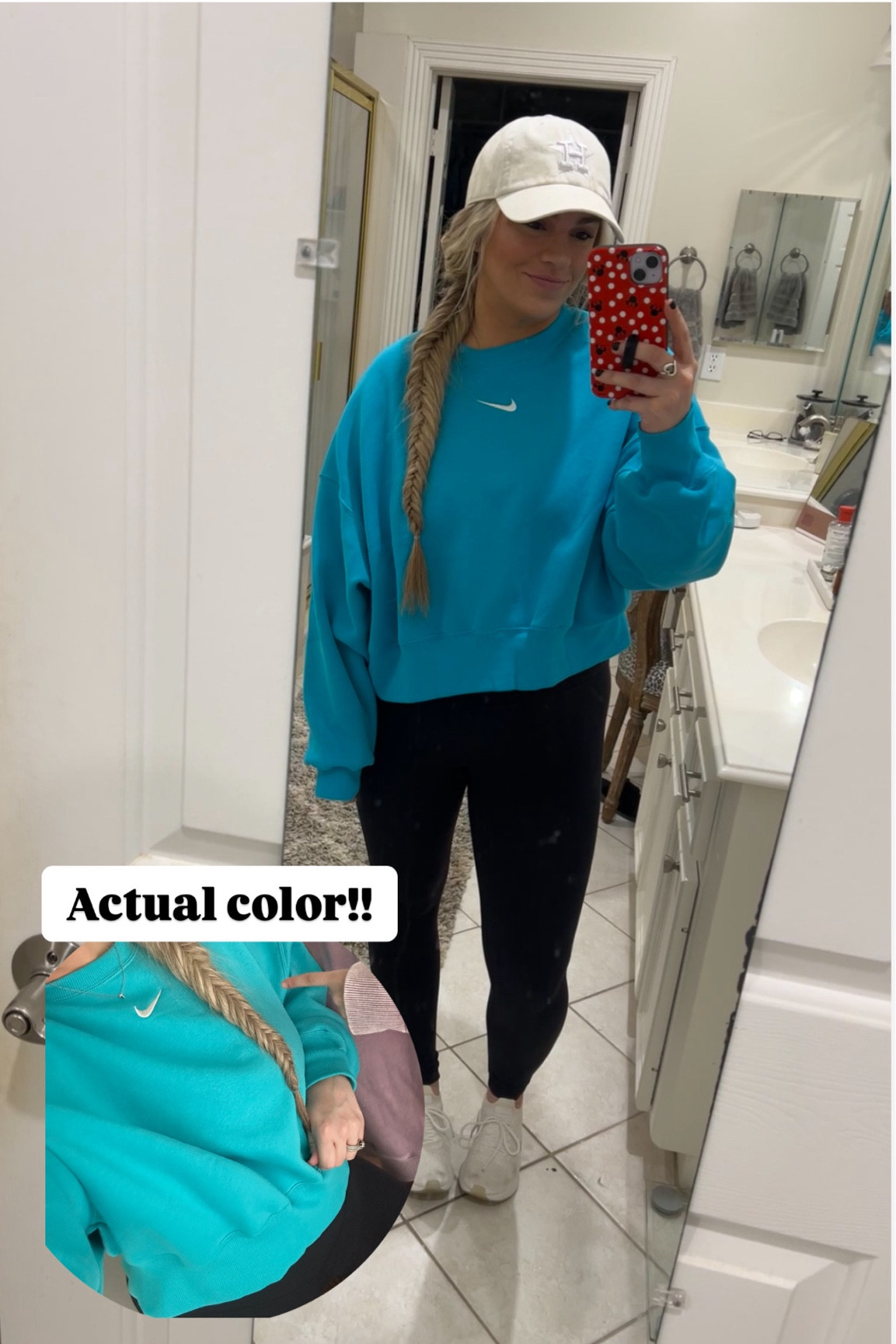 No idea why my camera is picking up the color so differently! The small shot is in natural light and accurate! Model photo is also accurate. Wearing small

#LTKSaleAlert #LTKFindsUnder50 #LTKOver40