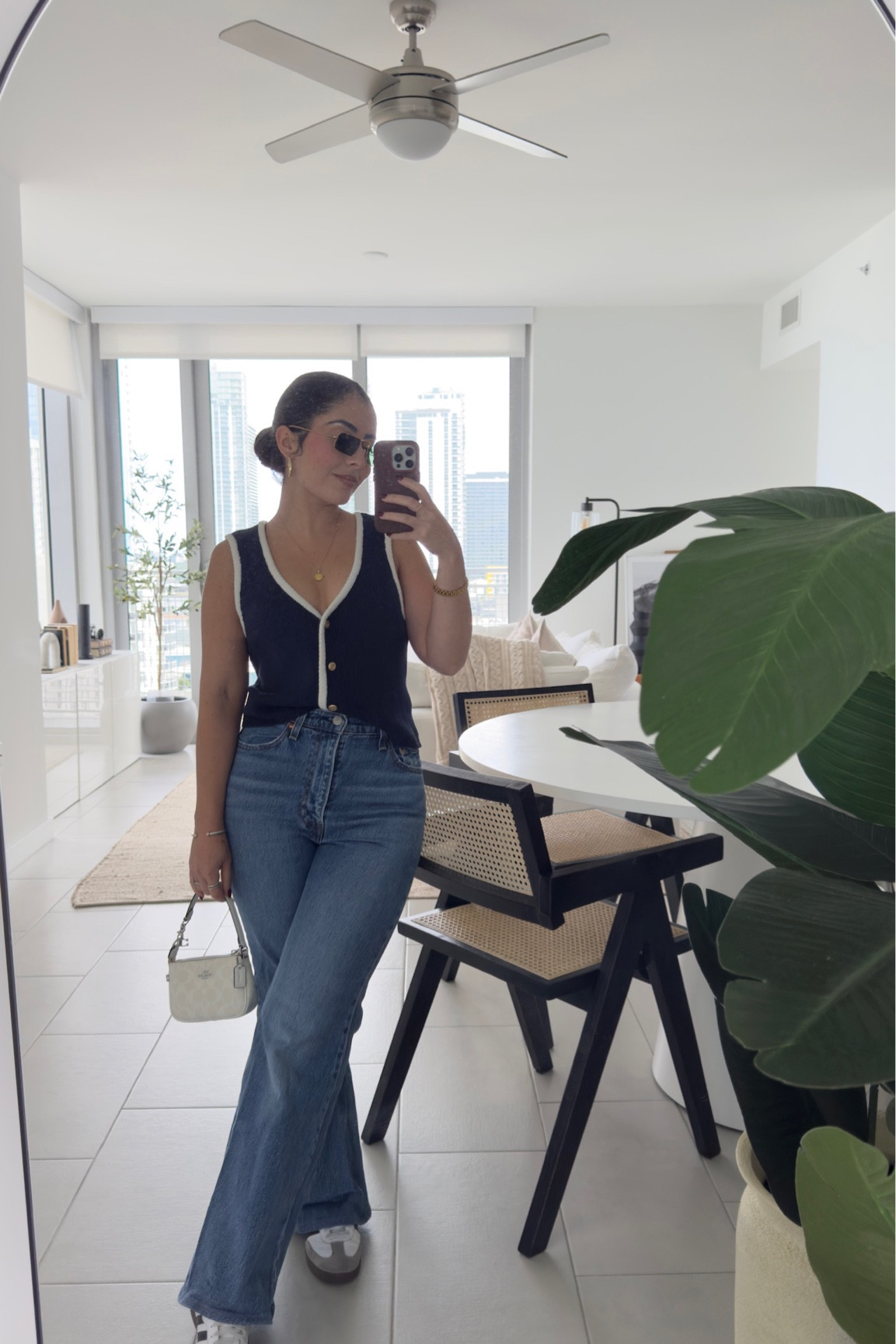 Ribcage bell Levi’s, vest, coach handbag 

#Summer #Outfit #Denim #Miami 



#LTKSeasonal #LTKStyleTip #LTKTravel