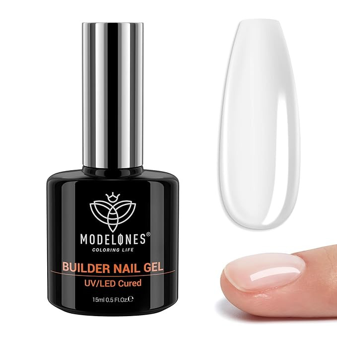modelones Builder Nail Gel, 7-in-One Clear Builder for Nails, LED Lamp Cured Color Rubber Base Ge... | Amazon (US)