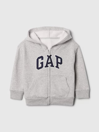 babyGap Relaxed Logo Zip Hoodie | Gap Factory