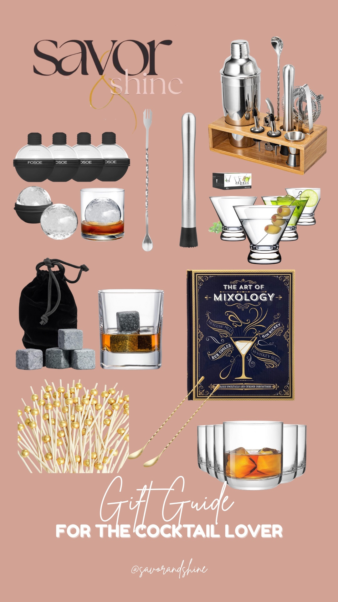 For the friend who never shows up without a signature drink.
My Cocktail Lover’s Gift Guide is officially here, filled with beautiful barware, small batch mixers, and those little upgrades that make every pour feel like a moment.

Whether they are into martinis, margaritas, or mocktails, these finds bring that elevated at home happy hour energy. Perfect for holiday hosting, stocking stuffers, or the one who already has everything except the good ice.

Tap to shop the full guide. Cheers to gifting well.

#LTKHoliday #LTKGiftGuide #LTKCyberWeek