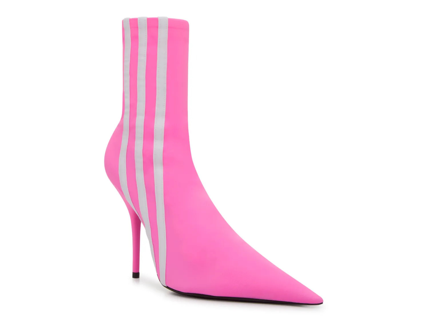 Balenciaga x adidas Knife Bootie | Women's | Bright Pink/White | Size EU 36 / US 6 | Boots | Stiletto | Stretch | DSW