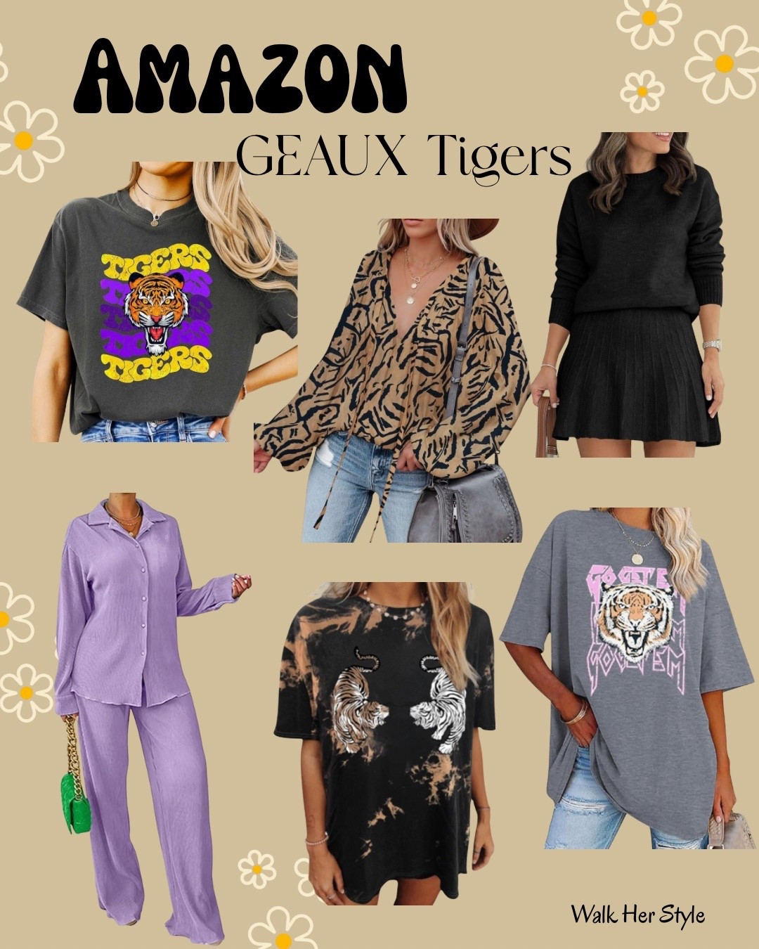 Do you bleed purple and gold? Amazon has you covered! Geaux tigers! 

#LTKmomlife #LTKSeasonal #LTKMidsize
