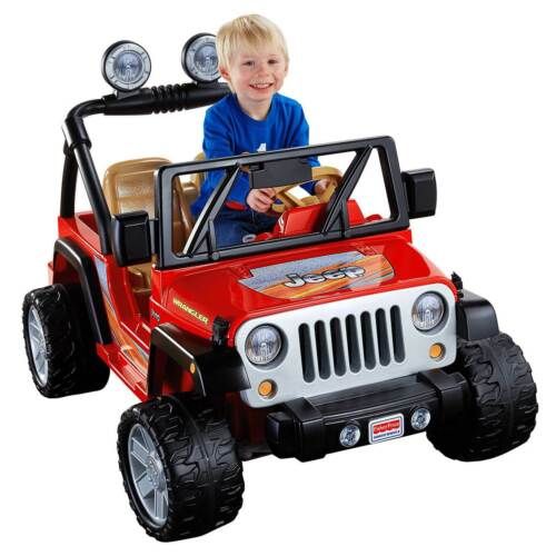 Fisher Price Power Wheels Realistic Jeep Wrangler 2 Seat Kid's Ride On Car, Red  | eBay | eBay US