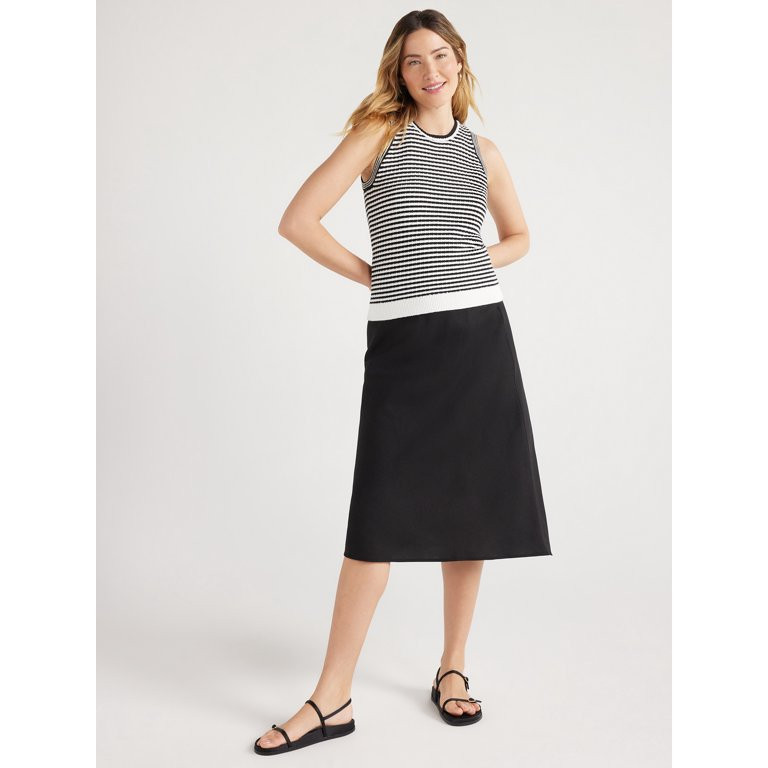 Free Assembly Women’s Crochet Sweater Tank Top, Midweight, Sizes XS-XXL | Walmart (US)