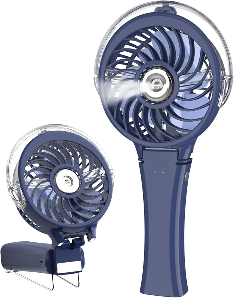HandFan Upgraded Portable Handheld Misting Fan, Rechargeable Personal Mister Fan, Spray Water Mis... | Amazon (US)