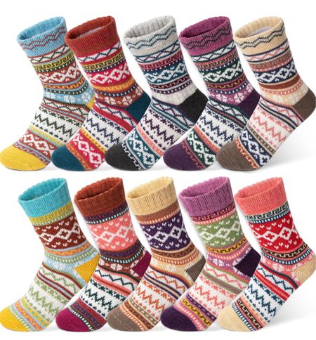 10 pairs of Wool Socks for only $12.99!!!  But only for a few more days!! Get them for teacher gifts - pair it up with a gift card and some hot cocoa and you are all set! I LOVE these socks for boots and even with my slippers at home 

#LTKHolidaySale #LTKGiftGuide #LTKCyberWeek
