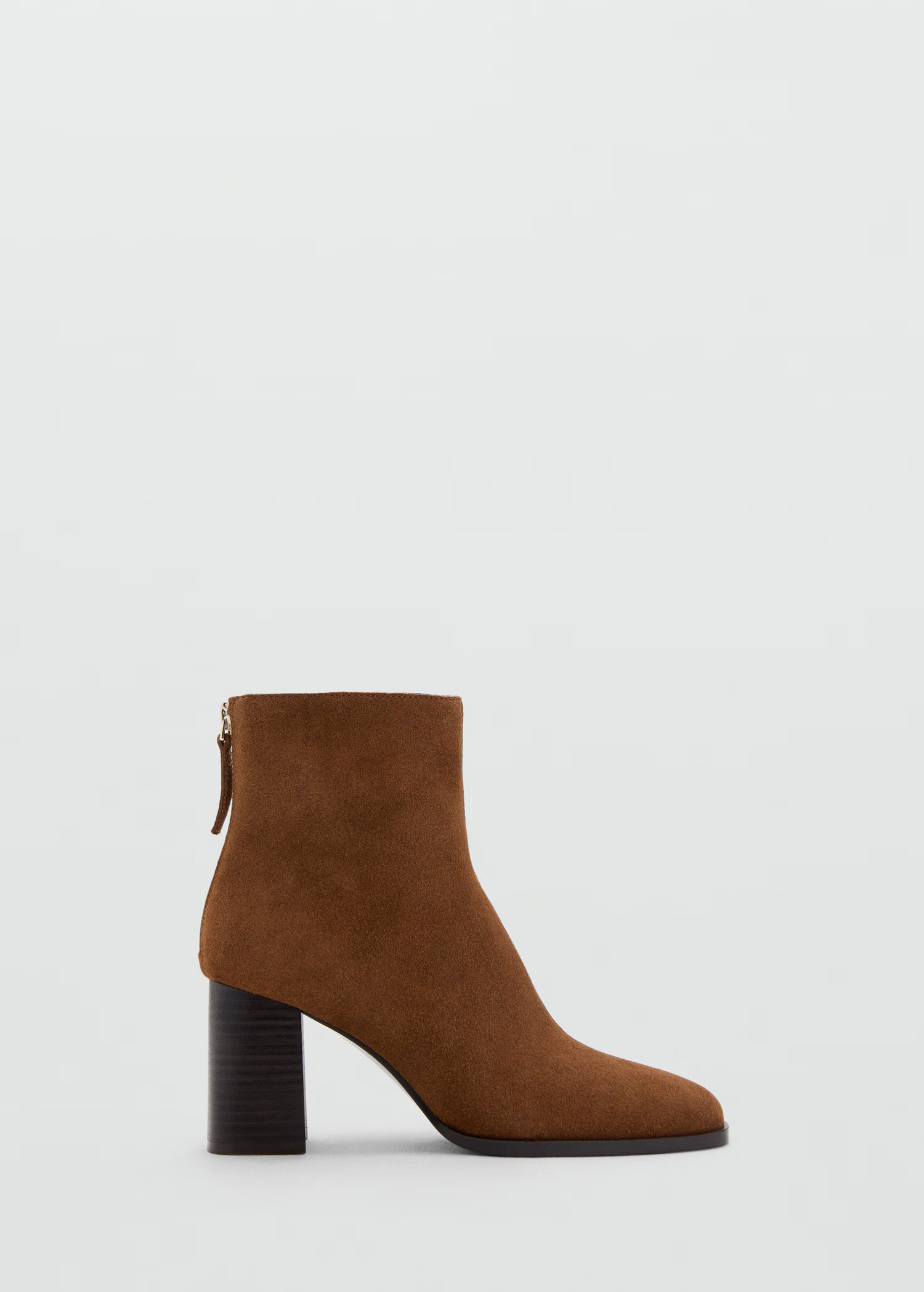 Suede block-heel boots - Women | MANGO USA | Mango (US/MX/AU)