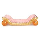 FUNBOY Giant Inflatable Luxury Clear Rainbow Dual Chaise Lounger Pool Float, Transparent Pink, Orang | Amazon (US)
