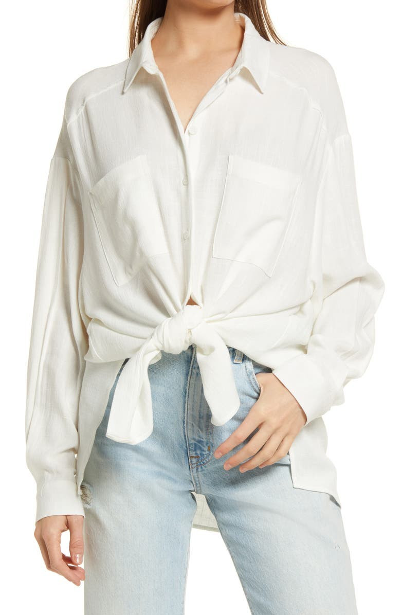Oversize Button-Up Shirt | Nordstrom