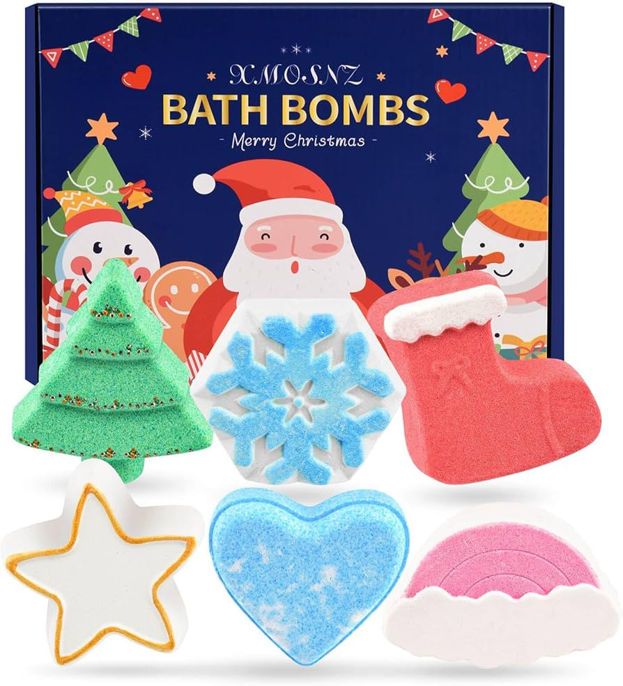 Stocking Stuffers Bath Bombs for Kids 6 Packs Bubble Bath Kids Christmas Tree, Christmas Gifts fo... | Amazon (US)