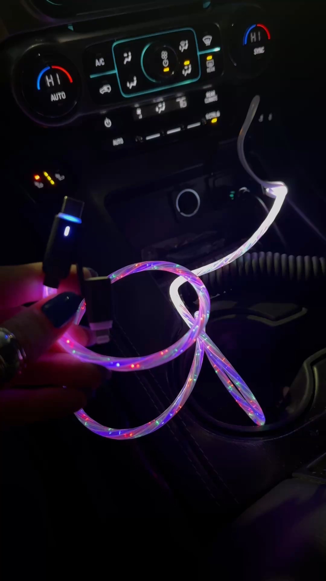 Light up charger cord, 4-1 rope charger, light phone charger, car charger 

#LTKTravel