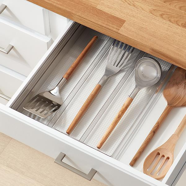 Everything Organizer 3-Section Expandable Utensil Tray | The Container Store