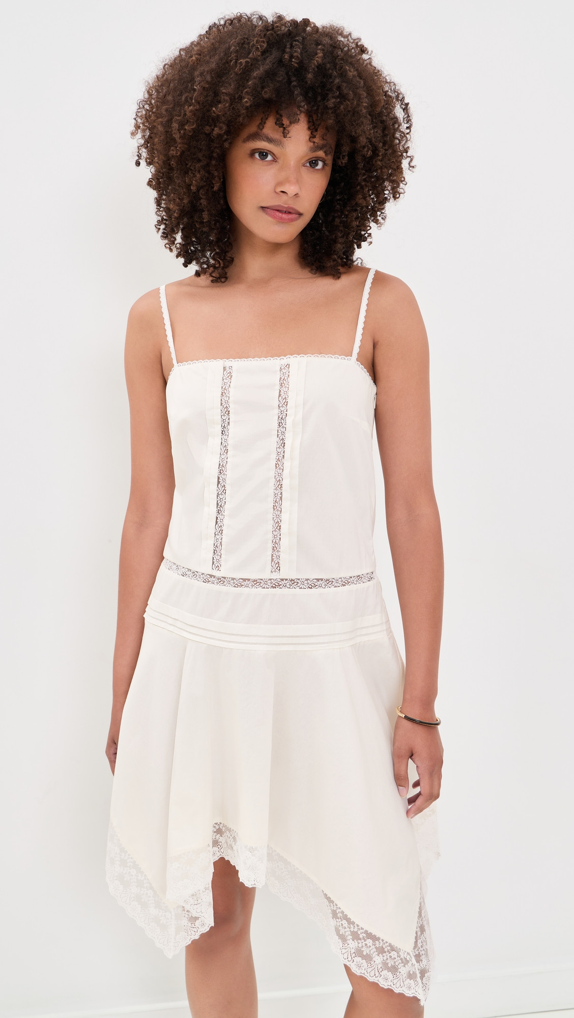 STAUD Corinna Mini Dress Ivory XL | Shopbop