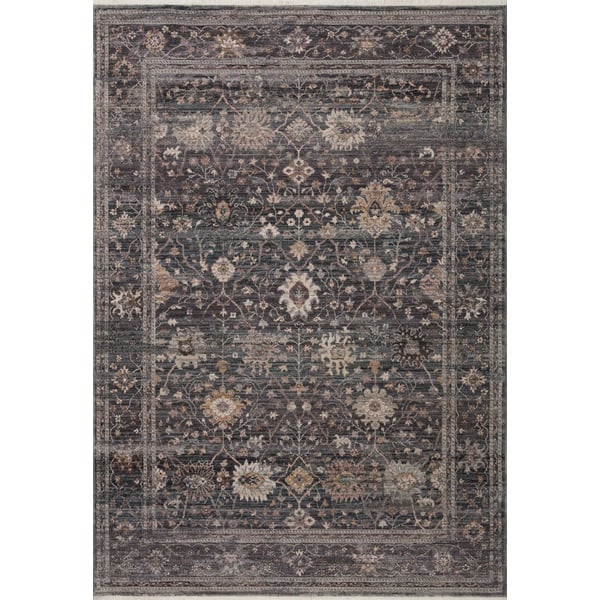 Lyra LYR-04 Ink/Grey/Gold Area Rug | Rugs Direct