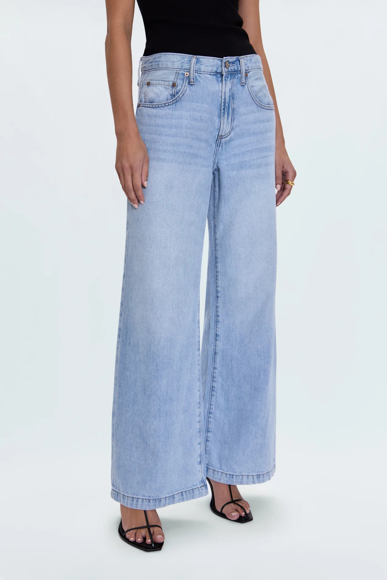 Jadyn Low Slung Palazzo Jean - Chateau | Pistola Denim