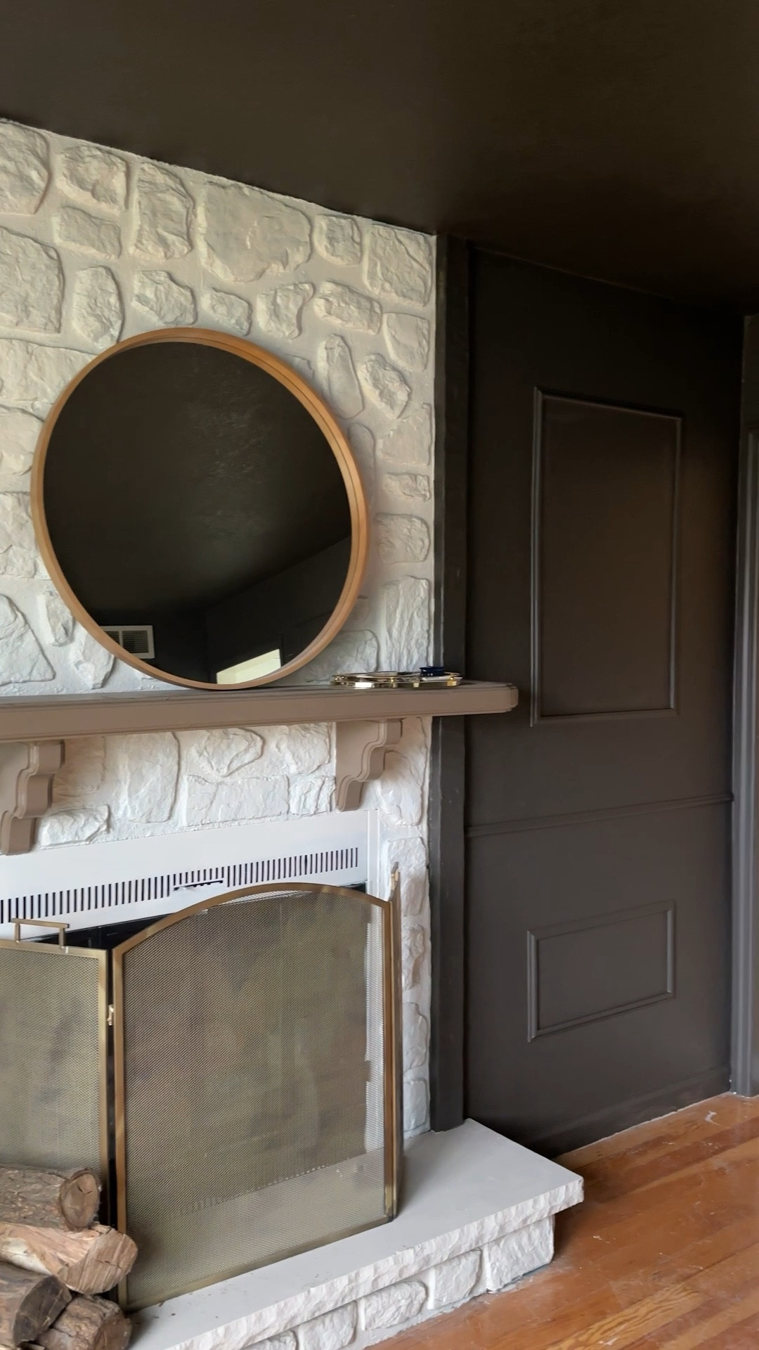 Part 1 - Renovating our Living Room!🏠🎨 

Paint color is Sherwin Williams Urbane Bronze 

#LTKHome