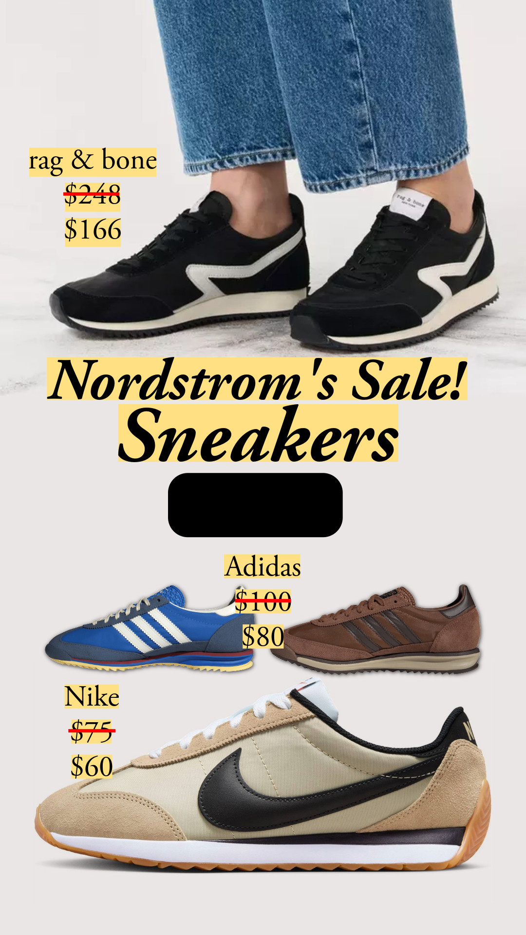 All my favorite sneakers from the Nordstrom's sale, including those Nike Pacifics that I have been all year 👟 rag & bone | Adidas | Cole Haan | retro sneakers 

 #LTKSaleAlert #LTKFindsUnder100 #LTKShoeCrush