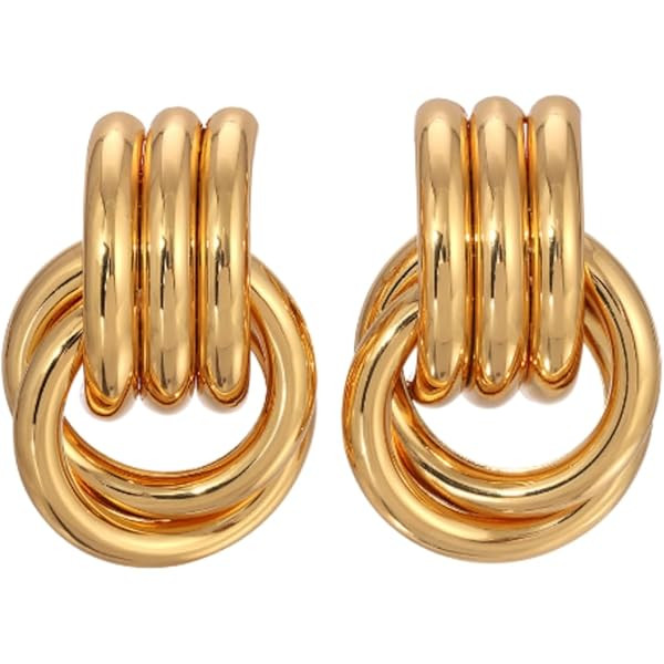 Heaven Mayhem Baby Knot Earrings – Modern Twisted Knot Design – Bold Everyday Jewelry | Amazon (US)