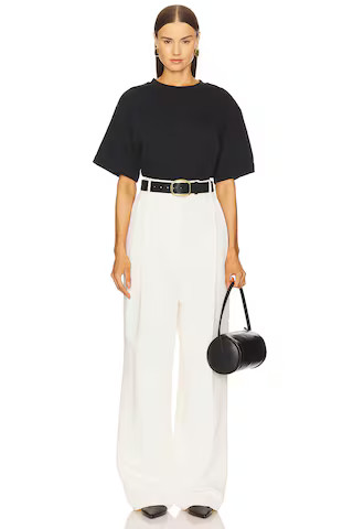 Rohe High Waist Tailored Trousers in Off White from Revolve.com | Revolve Clothing (Global)