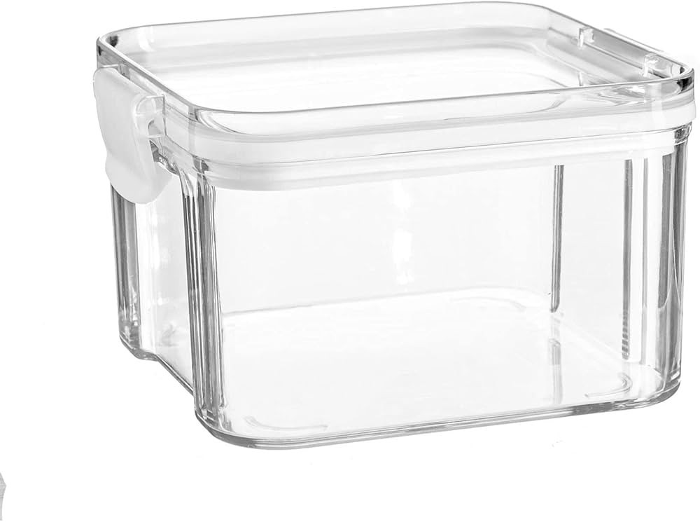 Argon Tableware Food Storage Containers - 460ml - White - Pack of 9 - Clear Airtight Reusable Sta... | Amazon (UK)
