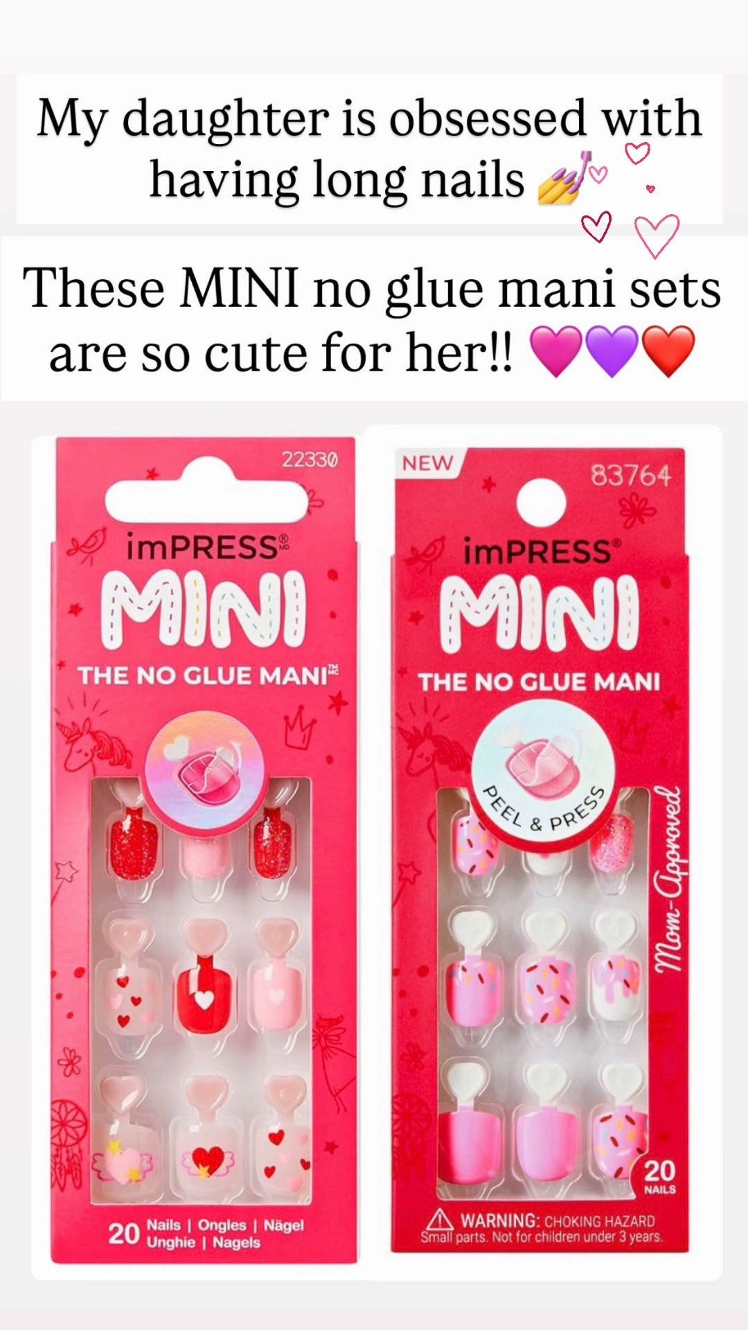 Cutest mini press-on nails for girls 🩷

#LTKValentine