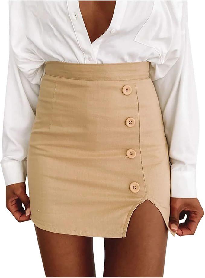 Women's Leopard Skirt Midi Length High Waist Silk Satin Elasticized Cheetah Skirts Women's Midi S... | Amazon (US)