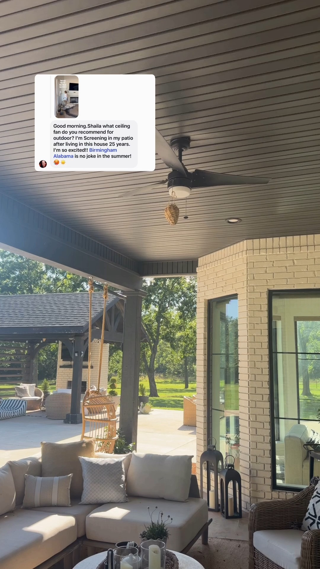Outdoor ceiling fan

#LTKOver40 #LTKHome
