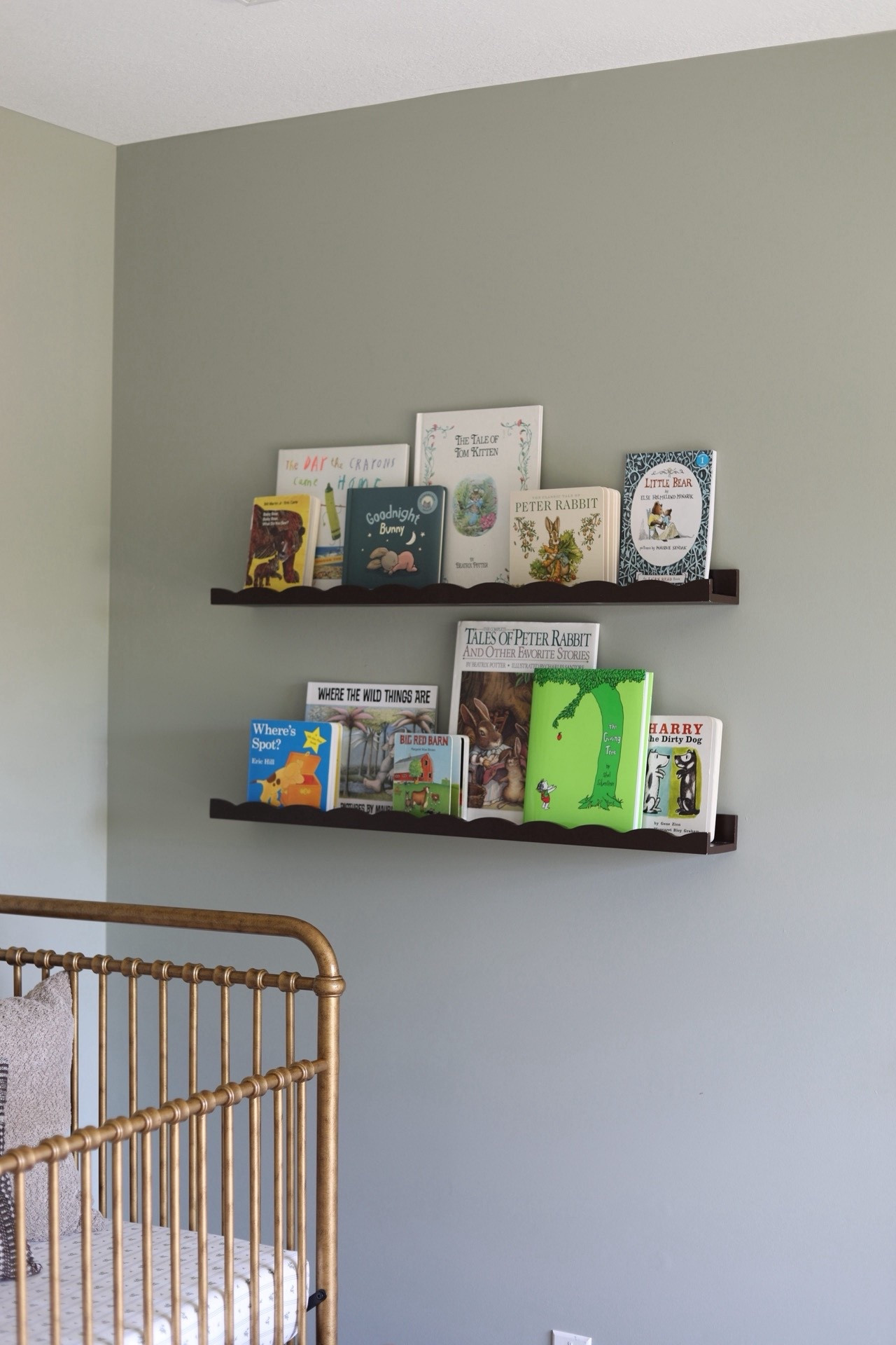 Remember these floating bookshelves from Eleanor’s room? I painted them in an espresso color for the nursery and I think they turned out perfectly! 

Floating book shelves, kids room decor, wall decor 

#LTKKids #LTKHome