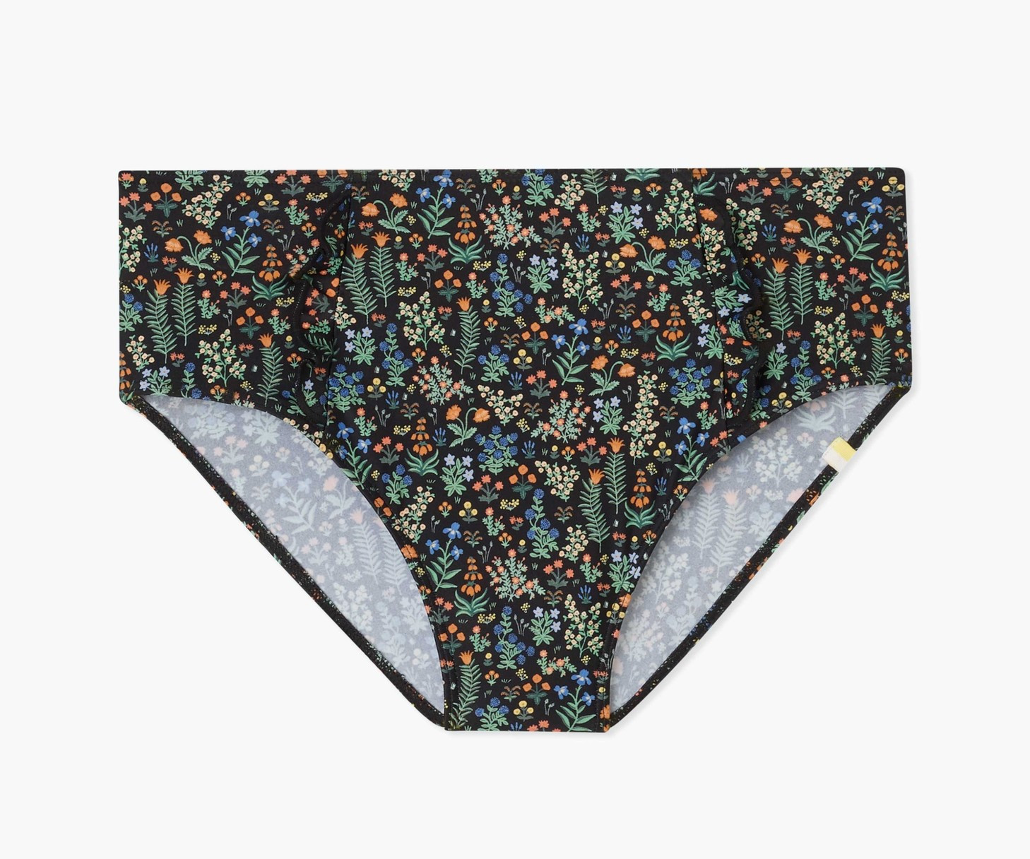 Menagerie Ruffle High Leg High Rise Bikini Bottom | Rifle Paper Co.