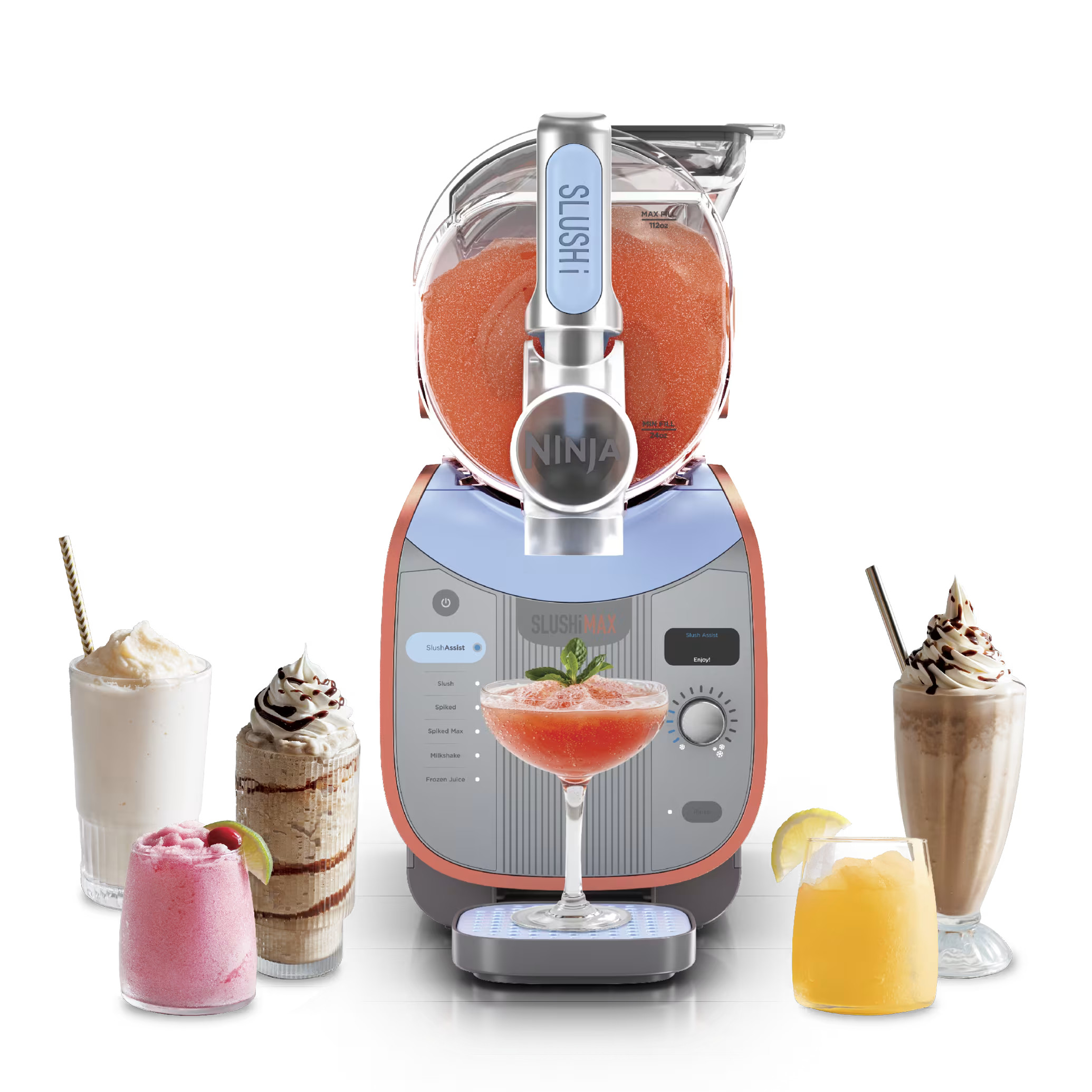 Ninja SLUSHi™ Max Smart Frozen Drink Maker 150 oz, Blue & Peach | SharkNinja | Ninja Kitchen