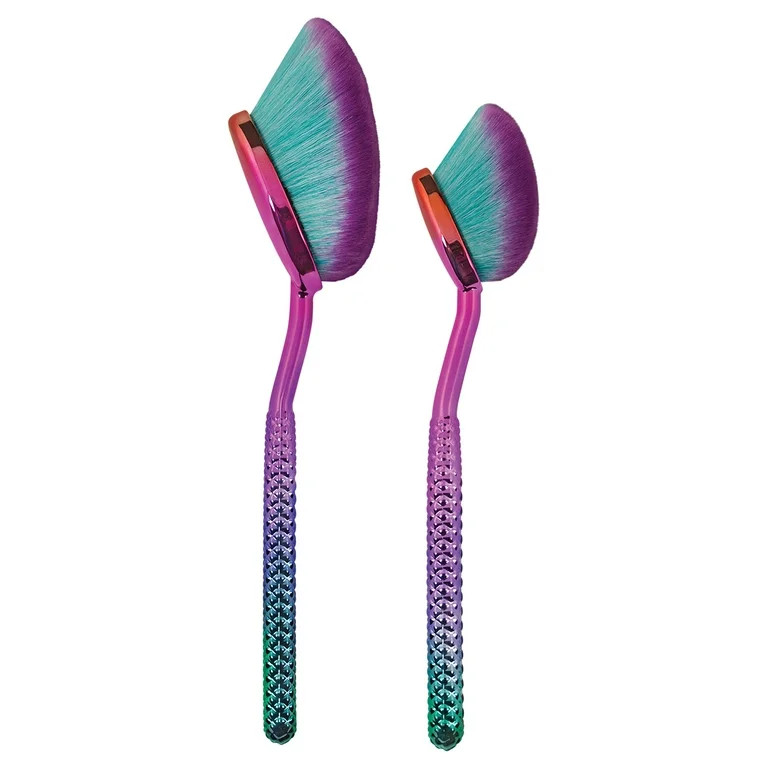 Moda Prismatic Precision Powder 2PC Oval Makeup Brush Set | Walmart (US)