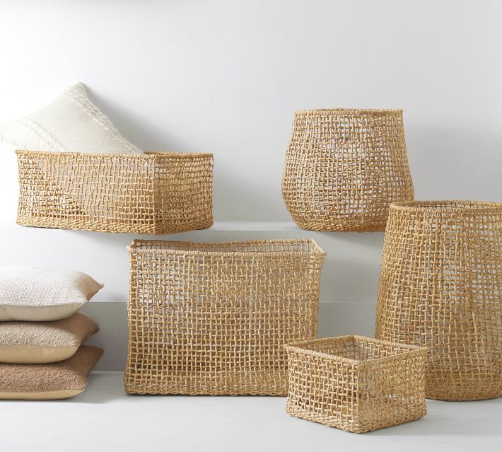 Asha Handwoven Basket Collection | Pottery Barn (US)