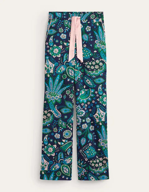 Cotton-Sateen Pyjama Bottoms | Boden (US)