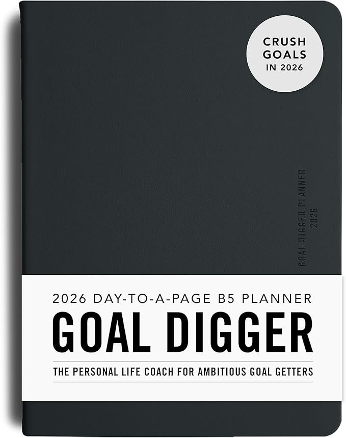 MI GOALS Goal Digger Daily Planner 2026 | Dated Journal for Gratitude, Progress & Habit Tracking ... | Amazon (US)