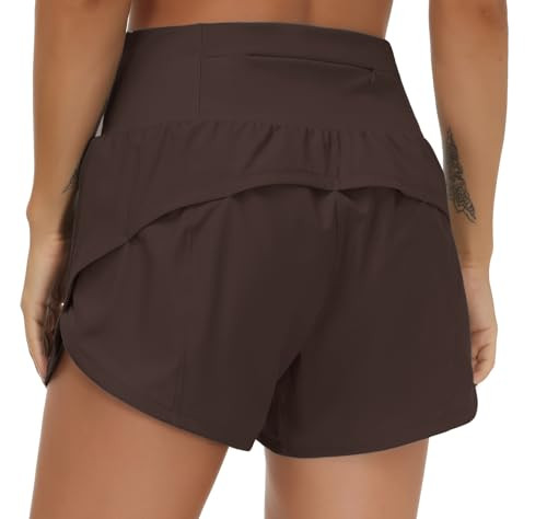 THE GYM PEOPLE Womens High Waisted Running Shorts Quick Dry Athletic Workout Shorts with Mesh Lin... | Amazon (US)