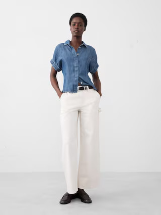 Seamed Chambray Shirt | Banana Republic Factory