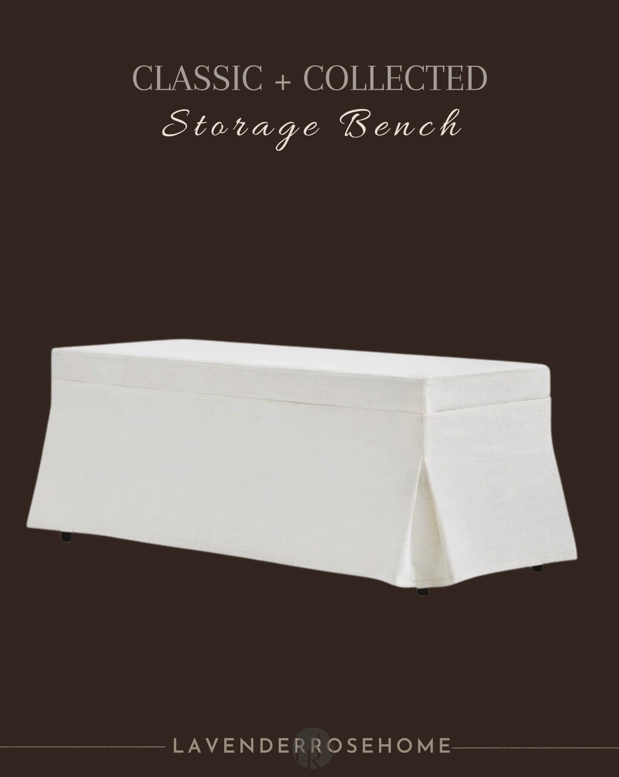 Storage bench with removable/washable slipcover under $300!

Storage Bench. Skirted Bench. Slipcovered Bench. Neutral Home. Bedroom. Entryway. Sale Alert. Dining Nook. Lavender Rose Home. Classic + Collected Home. 

#LTKSaleAlert #LTKHome