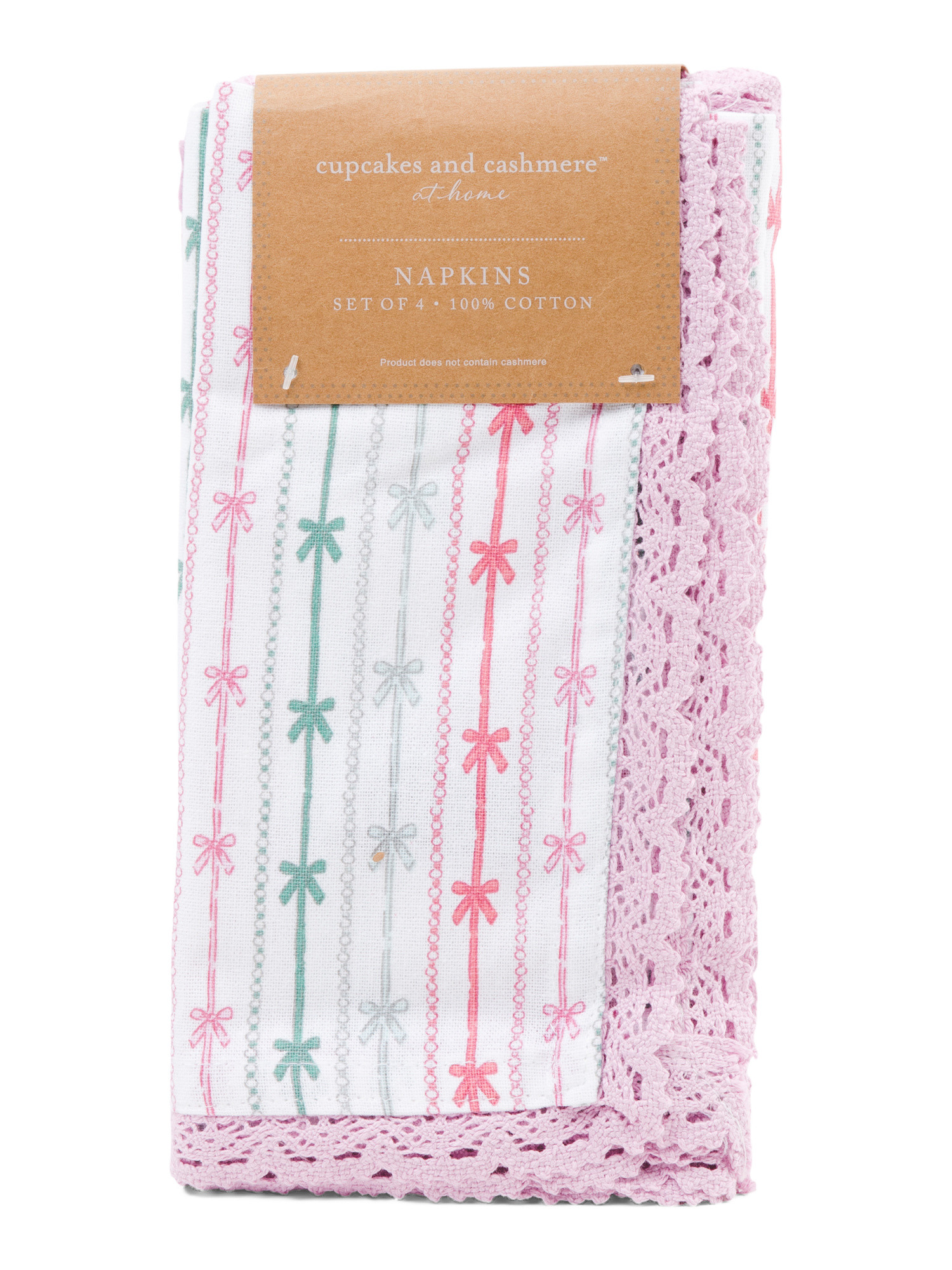 4pk Beads And Bows Napkins | TJ Maxx